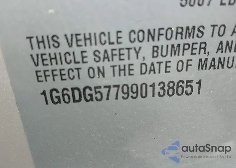 2009 Cadillac Cts Standard from USA, damaged, VIN 1G6DG577990138651